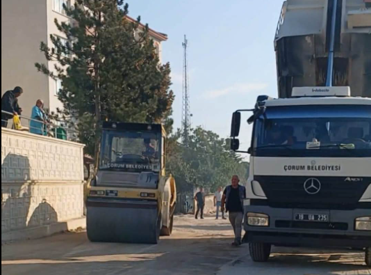 ORTAKÖY’DE HASTANE YOLU ASFALTLANIYOR